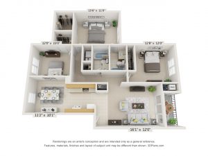 stafford lakes 3d floor plan