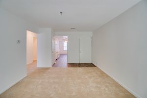 living room and kitchen space