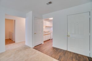 living room and kitchen