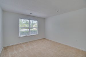 bedroom space with view