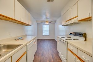 Stafford Lakes Apartments kitchen - white