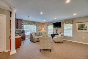 Stafford Lakes communal sitting area